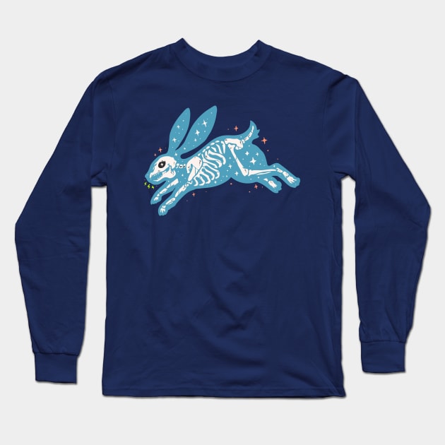 Rabbit Bones Long Sleeve T-Shirt by machmigo